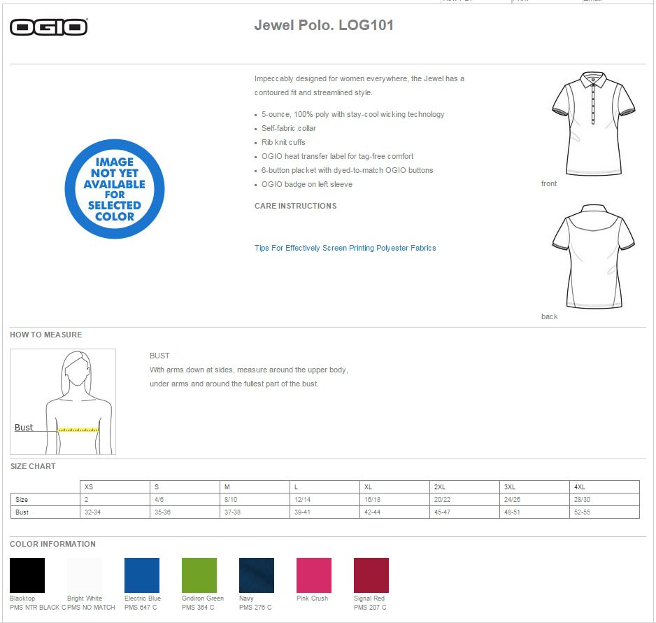 OGIO Ladies Jewel Polo Shirts LOG101
