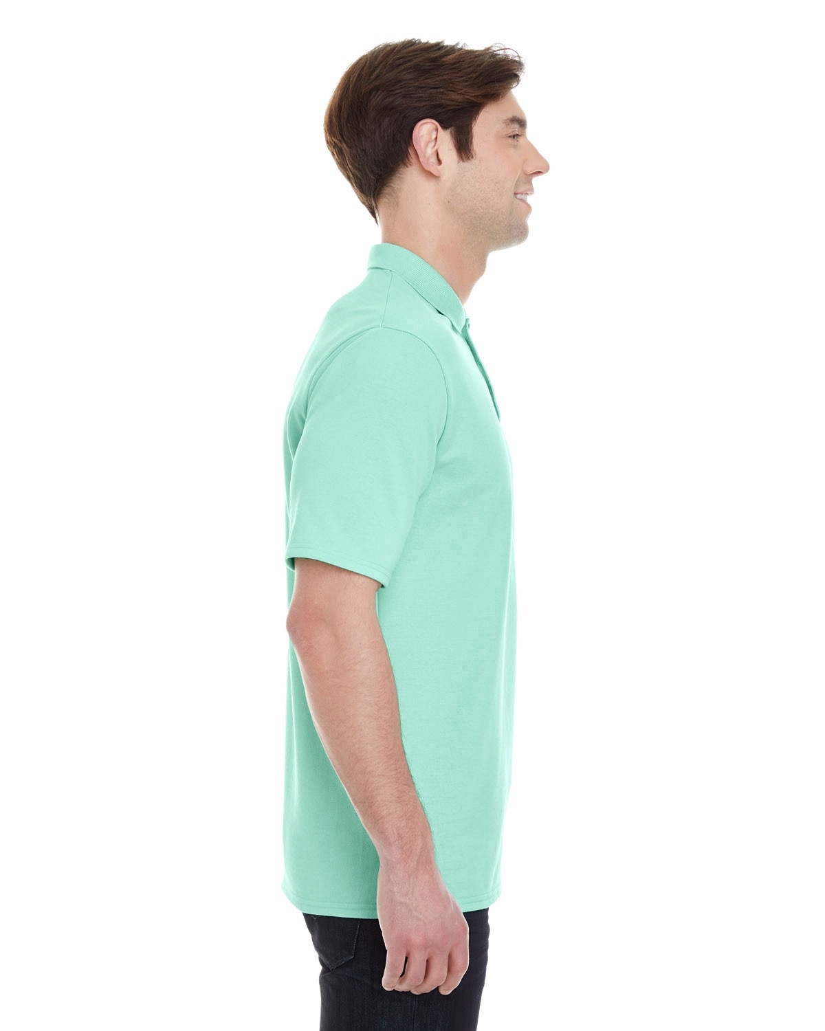 Hanes Men's X-Temp Performance Pique Polo Short Sleeve Shirt - Black L