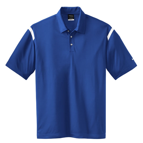Nike Golf 402394 Mens Dri-Fit Shoulder Stripe Polo Shirts