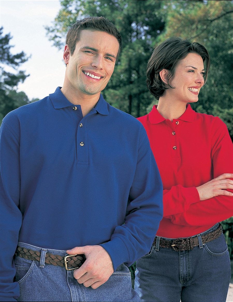 Tri Mountain 608 Mens Champion Long Sleeve Polo Shirts. Up to 25