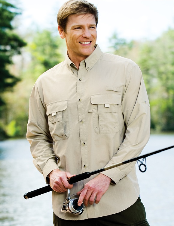FinTech Long Sleeve Fishing Shirt for Men - 3XL 