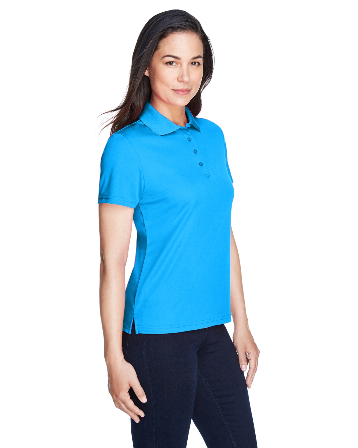 Ladies' Eco Performance Jersey Long Sleeve Polo