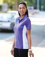 UltraClub Ladies Adult Cool-N-Dry™ Two-Tone Polo Shirts 8406L. Embroidery available. Quantity Discounts. Same Day Shipping available on Blanks. No Minimum Purchase Required.