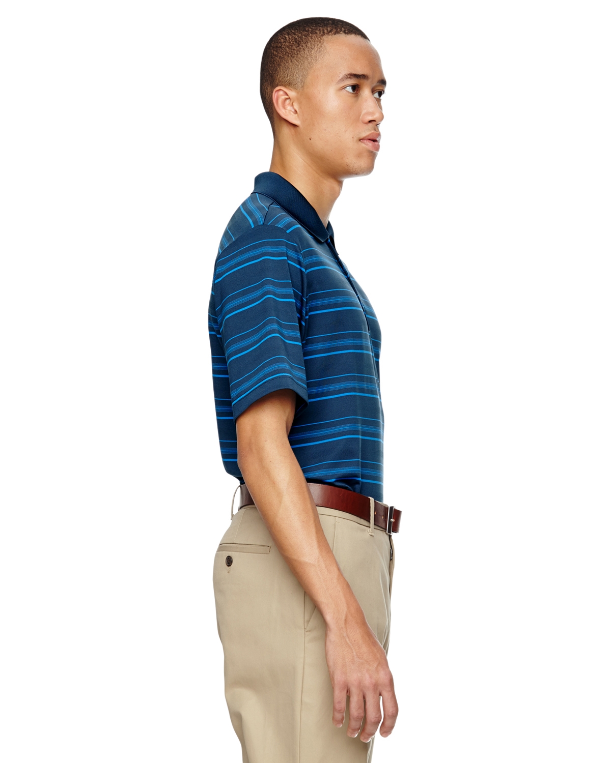 Adidas men's puremotion textured stripe polo online