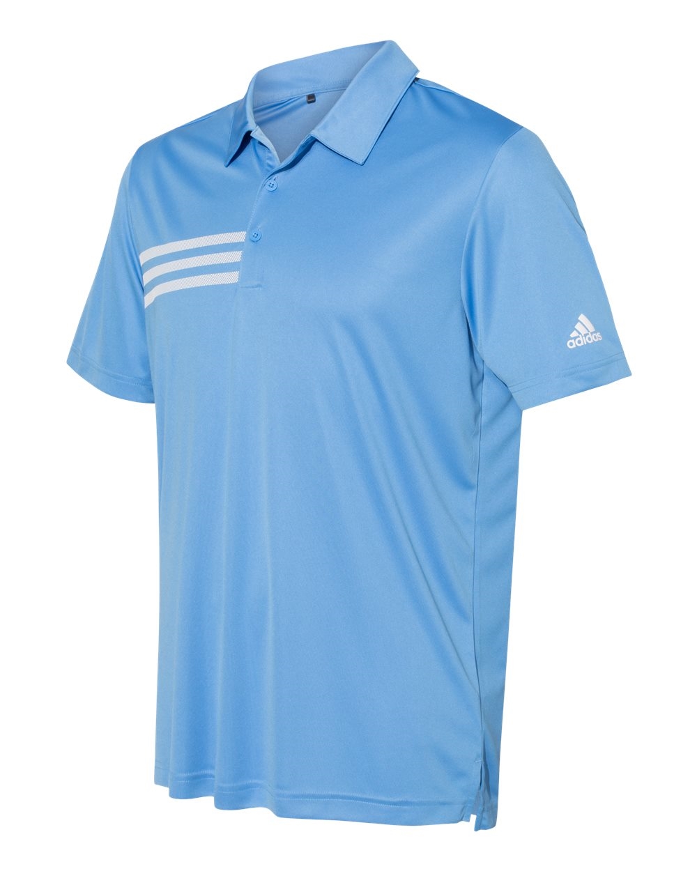 Adidas 3 hot sale stripe golf shirts