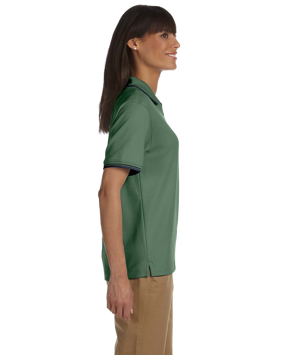 Women's johnny collar sales polo shirt