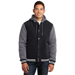 Sport-Tek JST82 Insulated Hooded Letterman Jackets. Free shipping available. 30 Day Return Policy.