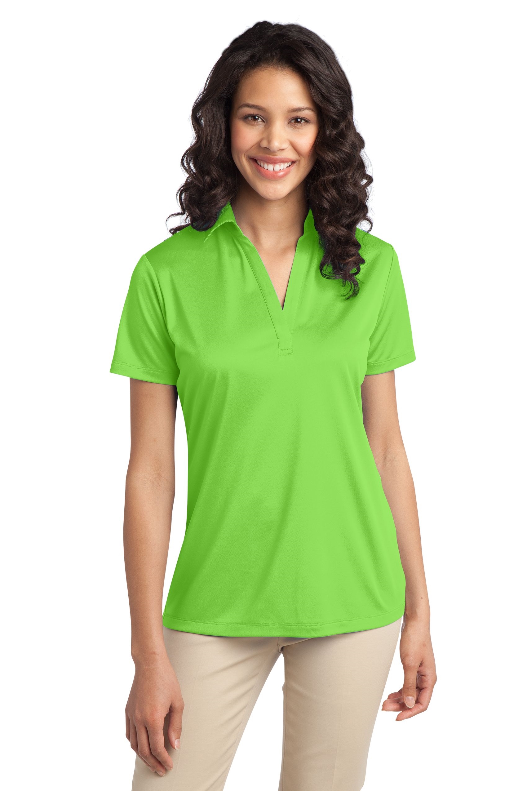 Women's silk best sale polo shirts