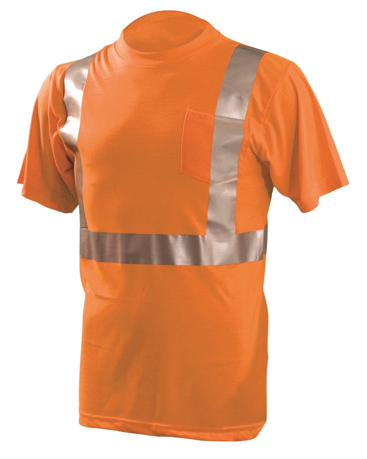 OccuNomix Men's LUX-SSETP Orange and Yellow Reflective Pocket T-Shirts