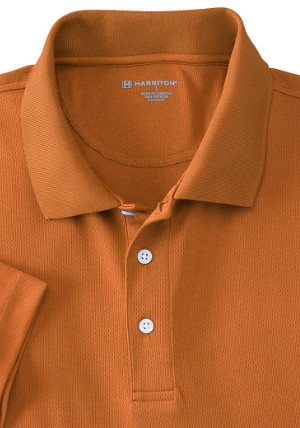 Harriton M353 Mens Double Mesh Polo Shirts