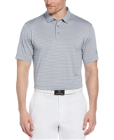 PGA TOUR MEN'S HEATHER FEEDER STRIPE POLO PGM003