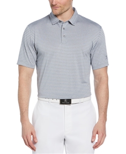 PGA TOUR MEN'S HEATHER FEEDER STRIPE POLO PGM003