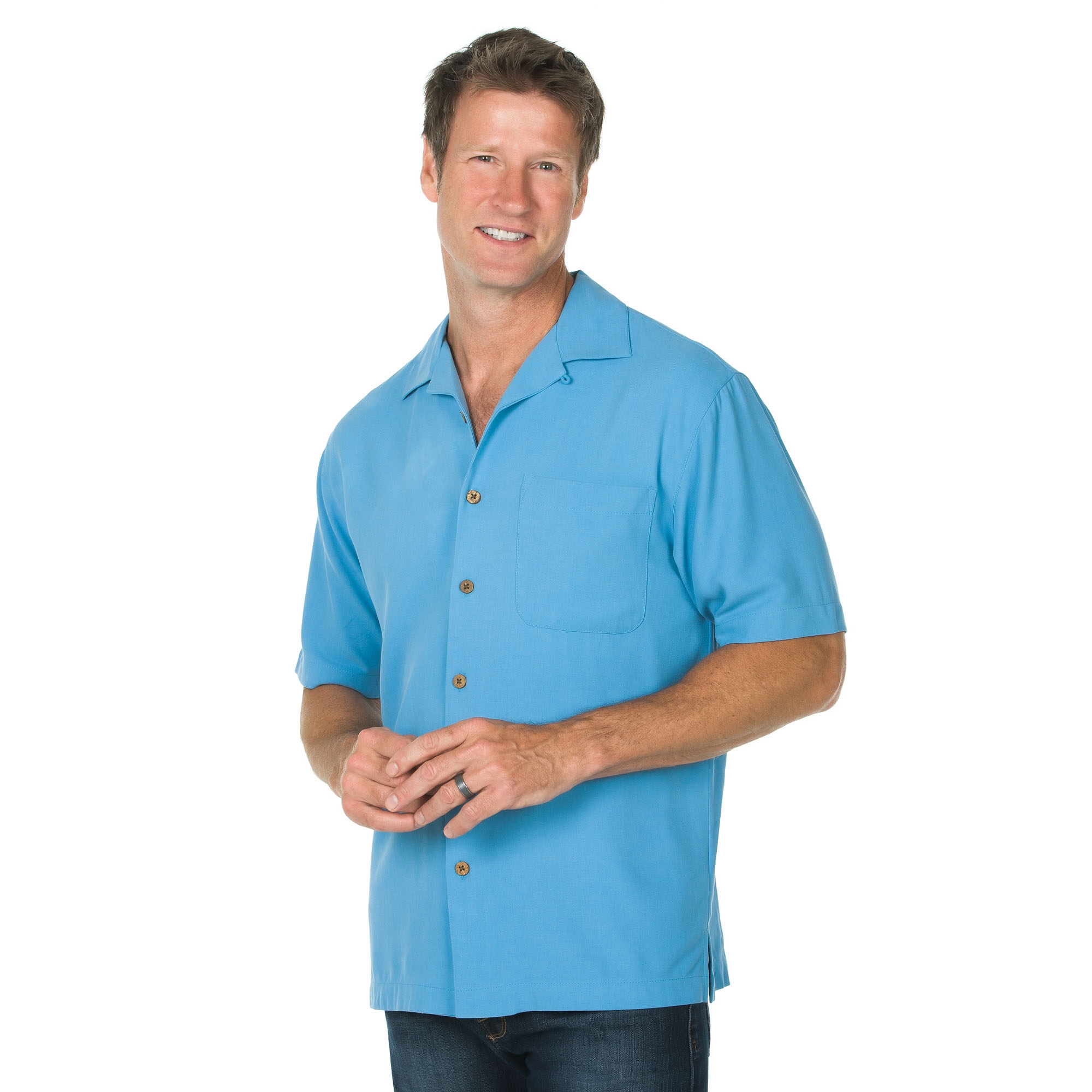 Eagle Dry Goods SH Bahama Silk Camp Shirts