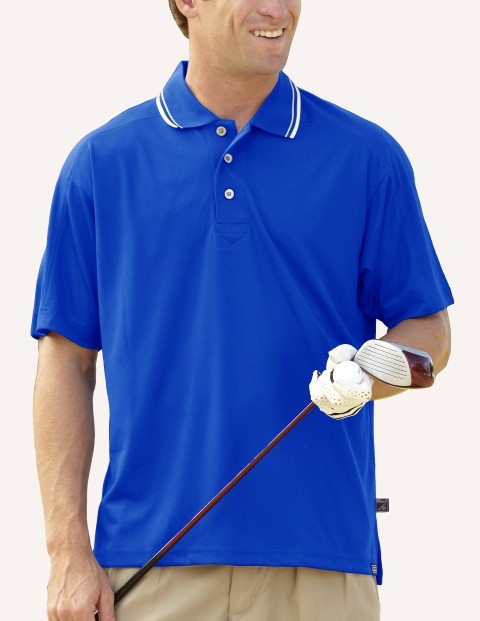 Cruise Control Gear, LLC Collared Jersey Pique Polo | Mens Polos | Cruise Control Gear Pacific Blue / L